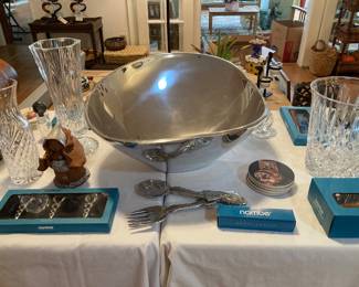 LARGE Nambe bowl, ornaments, polish, etc.