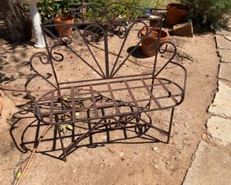 iron loveseat