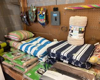 seat cushions, etc.