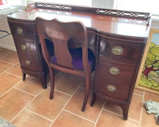English desk and chair