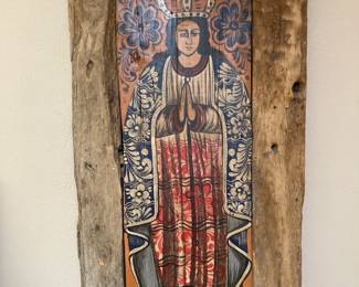 Filemon Ramos Mexican folk art painted door