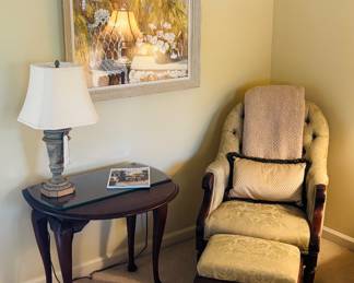 Bedroom chair and stand