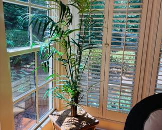 Faux palm trees