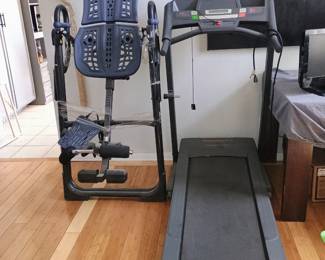 Premium folding home exercise treadmill with adjustable incline and digital tracking console.