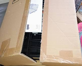 Brand new Amazon Basics foldable metal wire dog crate (22-inch length) sealed in original box.