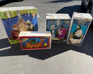 Vintage Outdoor Nativity Set