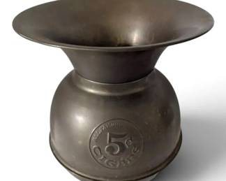All Famous Havana 5Cent Cigars Brass Spittoon