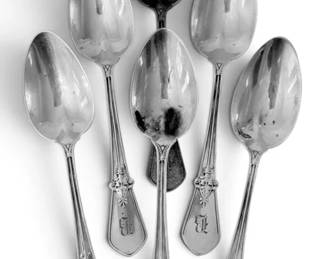 Antique Sterling Silver Spoons by Mermod, Jaccard Co. 106g Total