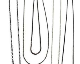 Sterling Silver .925 Necklace Chains 8.89g Total