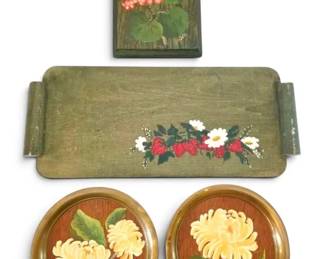 HandPainted Wooden Tray Wall Hangings