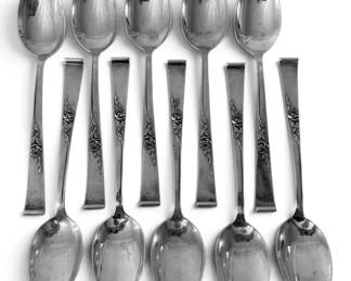 Reed Barton Sterling Silver Classic Rose 6 Spoons 318g Total