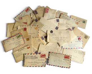 WWII HandWritten Letters 1940s Post Cards