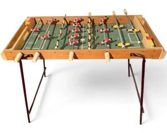 Vintage Foosball Table With Metal Legs