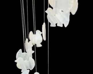 Carved Bird 15 Stone Wind Chime
