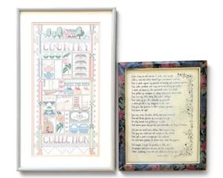 CrossStitch Needlepoint Handcrafted Quotes