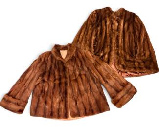 Vintage Mink Fur Cape Jacket