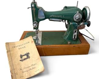 Vintage Sewing Machine With Case
