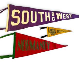 Vintage Pennants Missouri, Southwest BC, Normandy