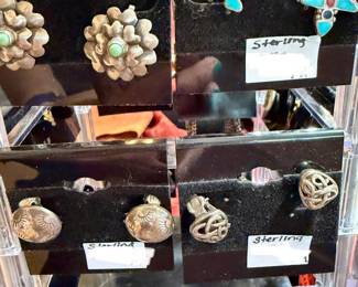 OVER 100 PAIR OF STERLING INDIAN JEWELRY.