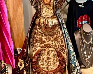 MAC sculpture Santos Lady of Guadalupe