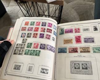 Vintage stamp collection book