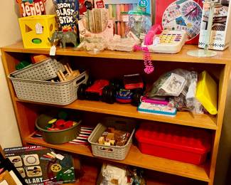 Lots of children, games, and puzzles