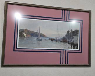 Christopher Blossom framed, signed and numbered print