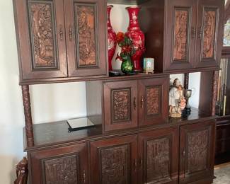 Storage & show Hand Carved