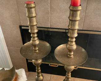 Brass Candle holders 3'6" - 4 ft