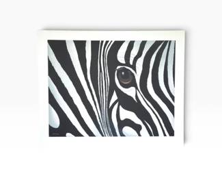 182 CliftonStudioOriginalZebraOilPaintingonCanvasSigned