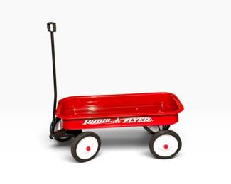 68 ClassicRadioFlyerRedSteelWagonwPullHandleLikeNew
