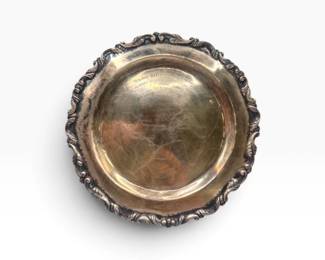 219 VintageSanbornsMexicoSterlingSilverEngravedPlate3763g