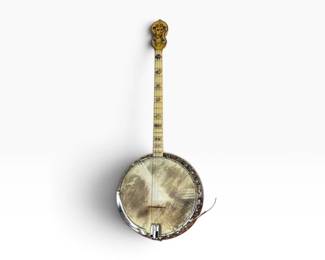 173 VintageBDMontanaSilverBellBanjowCaseNewStrings