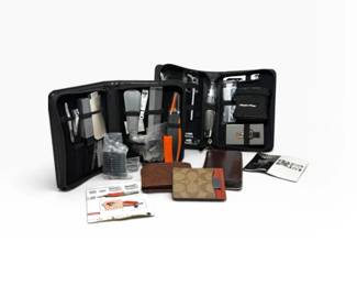 214 MensCoachMoneyClipLeatherWalletsNewGroomingKits