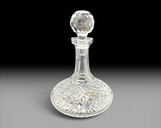 59 WaterfordCrystalAlanaShipsDecanterwFacetedStopper