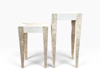 24 MarquisCollectionBeverlyHillsStoneOverlaidWoodSideTables