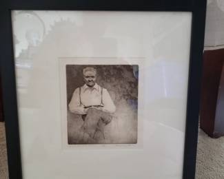 Portrait signed