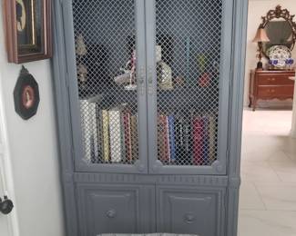Painted grey cabinet