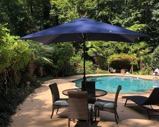 One of several outdoor patio sets (umbrella sold separately)