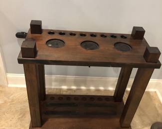 Nice solid wood Pool cue rack