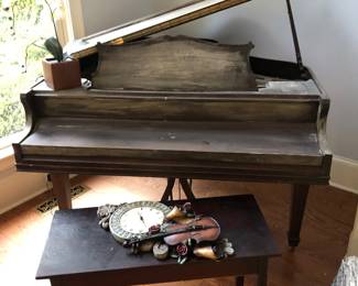 Haines Bros Baby Grand Piano (needs some work)