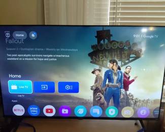 55 Hisense TV, Wood Stand and More