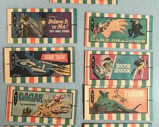 Collection of nine vintage Dan Curtis Giveaway Mini Comics