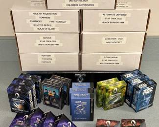 Curated Star Trek Gaming Card Collection  Boxes