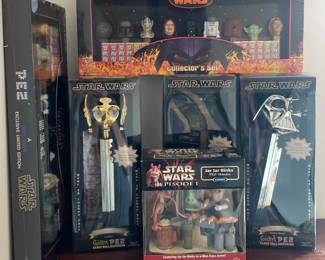 Star Wars Pez Collection  Limited Edition Giant Pez Candy Roll Dispensers
