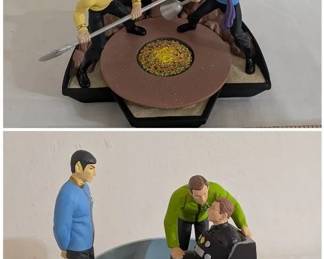 Star Trek Collectibles Dioramas, The Menagerie Signed By Sean Kenny And Amok Time