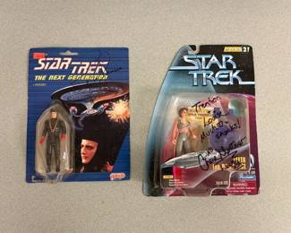 Star Trek Autographed Action Figures