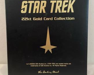 Complete Star Trek 22kt Gold Card Collection 60 Cards