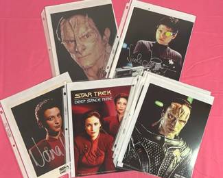 Star Trek Deep Space Nine Cert Signed Casey Patrick, Nana Visitor, Nichole De Boer