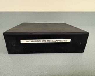 SECOND EDITION STAR TREK GAMING CARDS in 3Ring Binder